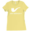 sherlock holmes just deduce it Ladies Fitted T-Shirt