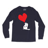 bird love heart animal graph note music party pop art gift Long Sleeve Shirts