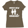 under new management stag night wedding mens Ladies Fitted T-Shirt