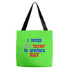 i voted for trump to overturn gay Tote Bags
