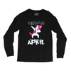 Born Unicorns-Born April Long Sleeve Shirts