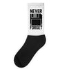 never forget floppy disk Socks