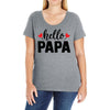 Hello Papa Ladies Curvy T-Shirt