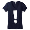 exclamation box Women's V-Neck T-Shirt