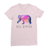 Big Dipper with Galaxy Ladies Fitted T-Shirt