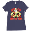 santa's gym Ladies Fitted T-Shirt