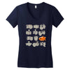 fisheye lens Women's V-Neck T-Shirt