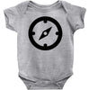 clock black Baby Bodysuit