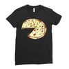 Pizza Slice Big Ladies Fitted T-Shirt