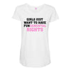 girls just want to have fundamental rights Maternity Scoop Neck T-shirt