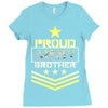 military, proud us army brother veteran u Ladies Fitted T-Shirt