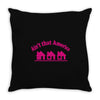 tribut t shirt john mellencamp   kleine rosa h&auml;user Throw Pillow