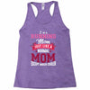 running mom white Racerback Tank