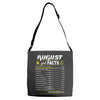 August Girl Facts Leo Adjustable Strap Totes