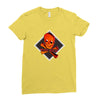 3d skull squad Ladies Fitted T-Shirt