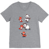 red fusion V-Neck Tee
