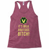 milk and eggs Racerback Tank