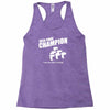 beer pong champion Racerback Tank