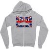 skinhead union jack, ideal birthday gift or present Zipper Hoodie