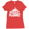 summit or plummet Ladies Fitted T-Shirt