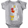you can't save the world alone Baby Bodysuit