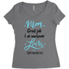 Mom Great Job I'm Awesome Love Happy Mother's Day Women's Triblend Scoop T-shirt
