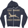 eat more fast food Zipper Hoodie