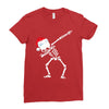 skeleton dabbing christmas Ladies Fitted T-Shirt