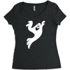 fun ghost Women's Triblend Scoop T-shirt