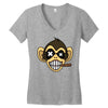 monkey Women's V-Neck T-Shirt