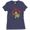 tortue tueuse de mario bros Ladies Fitted T-Shirt
