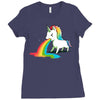 where rainbows come from (green) Ladies Fitted T-Shirt