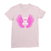 i wear pink for my mom Ladies Fitted T-Shirt