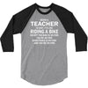 being a teacher is easy 3/4 Sleeve Shirt