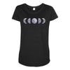 Moon Phases Maternity Scoop Neck T-shirt