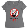 Impeach 45 Stop Trump Women's Triblend Scoop T-shirt
