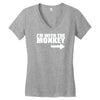 im with monkey Women's V-Neck T-Shirt