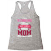 running mom white Racerback Tank