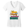 single mom's cools t shirts Women's V-Neck T-Shirt