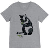 radioactive cat V-Neck Tee