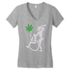 police brutality 100% cotton Women's V-Neck T-Shirt