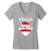 sleigh all day Women's V-Neck T-Shirt