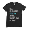 Yes...I'm Pregnant.It's a Boy! And No...You Can't Touch My Belly! Ladies Fitted T-Shirt