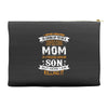 Super Cool Mom Of A Freaking Awesome Son Accessory Pouches