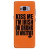 kiss me i'm irish or drunk or whatever t shirt st patricks day funny t Samsung Galaxy S8 Plus