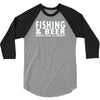 fishing beer 3/4 Sleeve Shirt