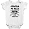 Dear Nana, Love, Your Favorite Baby Onesie