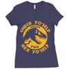 check yo'self before you rex yo'self Ladies Fitted T-Shirt