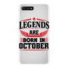 Legends Are Born In October iPhone 7 Plus Case