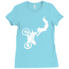 motocross motor bike motorrad cross biker freestyle mx sx baja Ladies Fitted T-Shirt